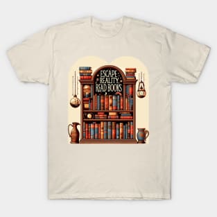 Escape Reality Read Books T-Shirt